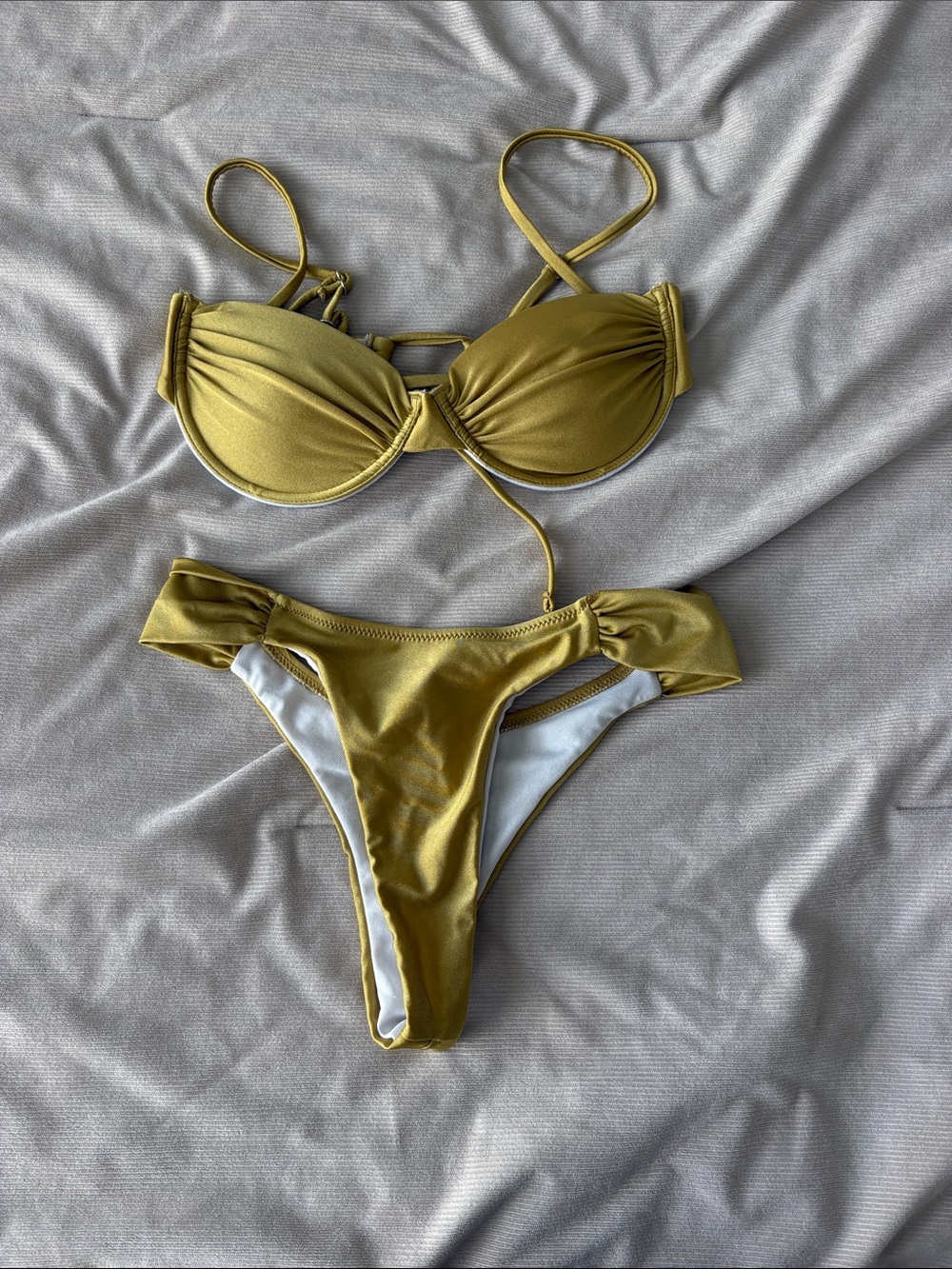 Women’s Gold Bikini Set